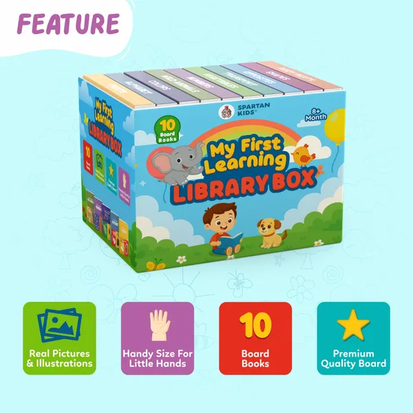 Multicolor_Library_Box_With_10_Books_Flashcard_Early_Education