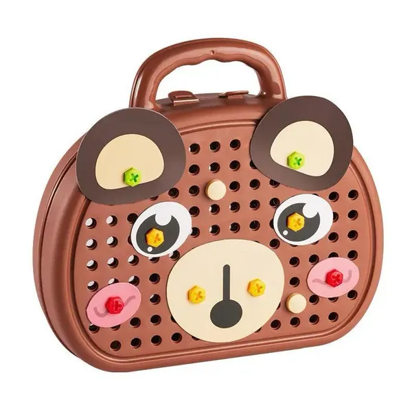 Brown_Diy_Screw_Puzzle_Suitcase_Creativity_Game