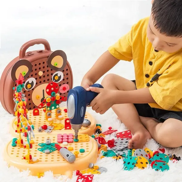 Brown_Diy_Screw_Puzzle_Suitcase_Creativity_Game