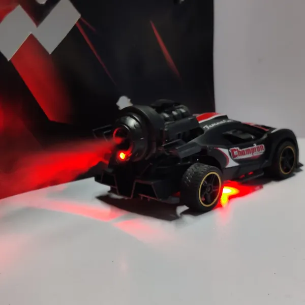 Black_Toy_Car_With_Drifting_Tyre_Smoke_Lightening