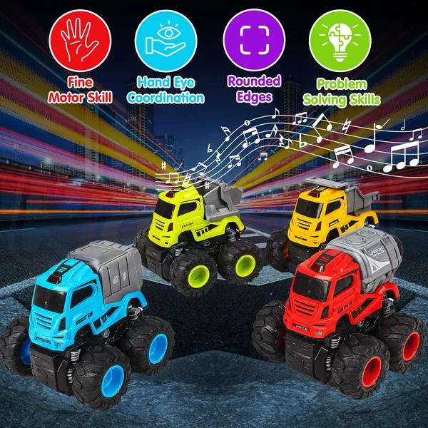 Multicolor_Set_Of_4_Musical_Monster_Truck_For_Kids