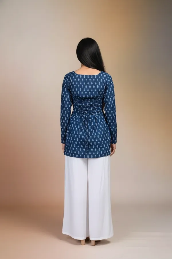 Blue_Cotton_Premium_And_Elegant_Kurti_For_Women