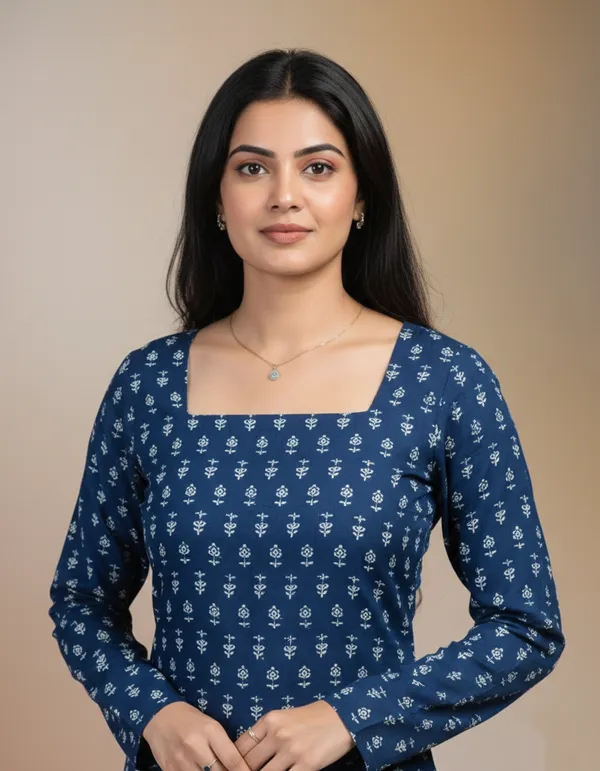 Blue_Cotton_Premium_And_Elegant_Kurti_For_Women