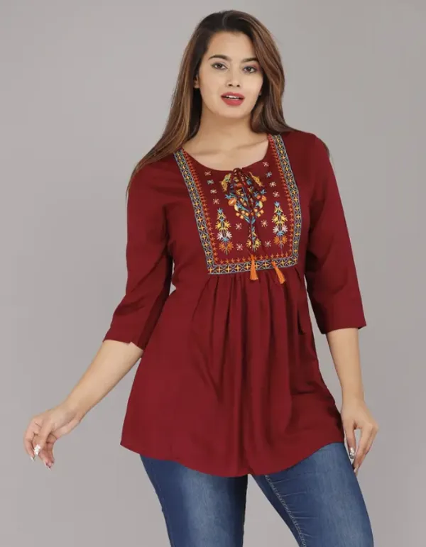 Maroon_Cotton_Premium_And_Elegant_Top_For_Women