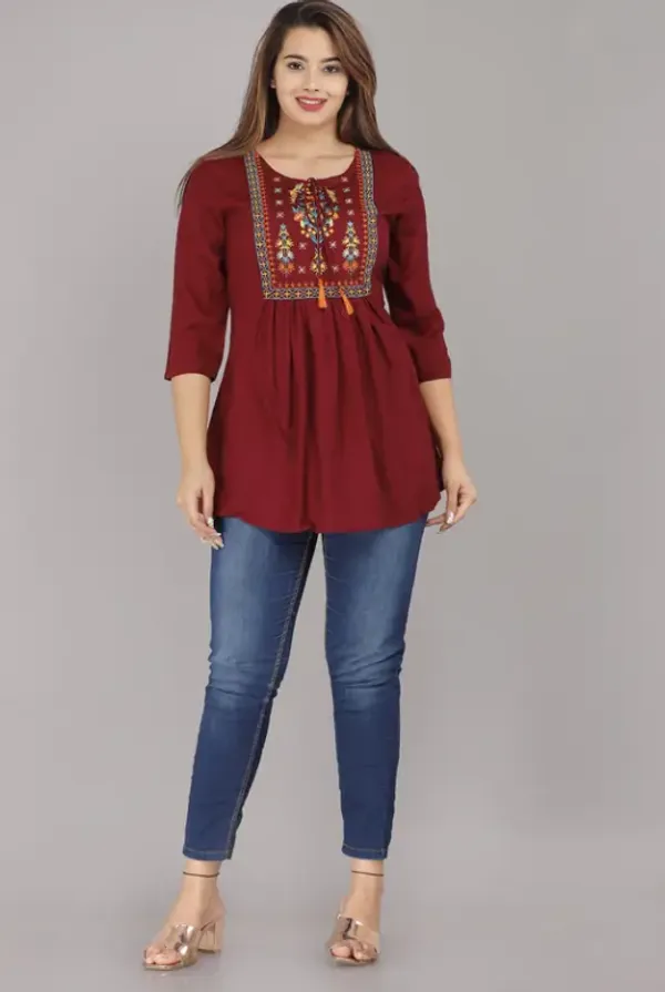 Maroon_Cotton_Premium_And_Elegant_Top_For_Women