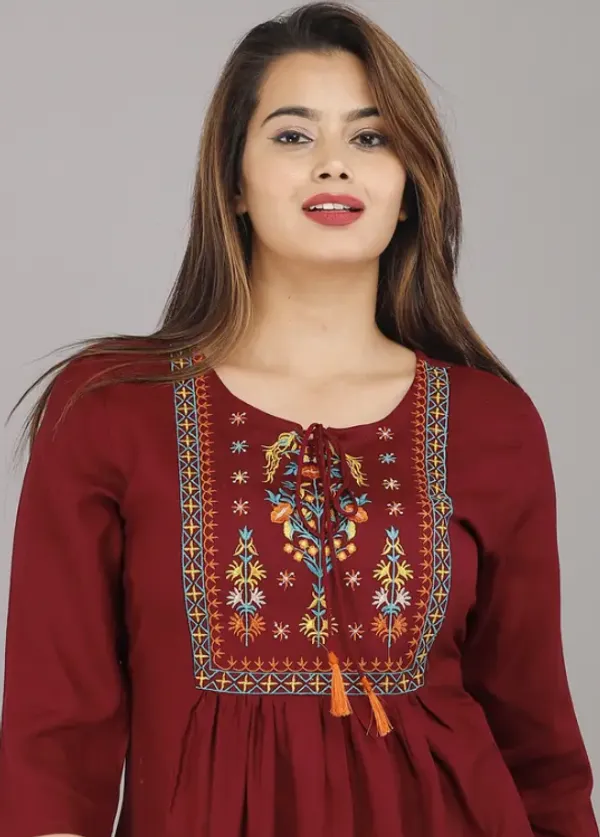 Maroon_Cotton_Premium_And_Elegant_Top_For_Women