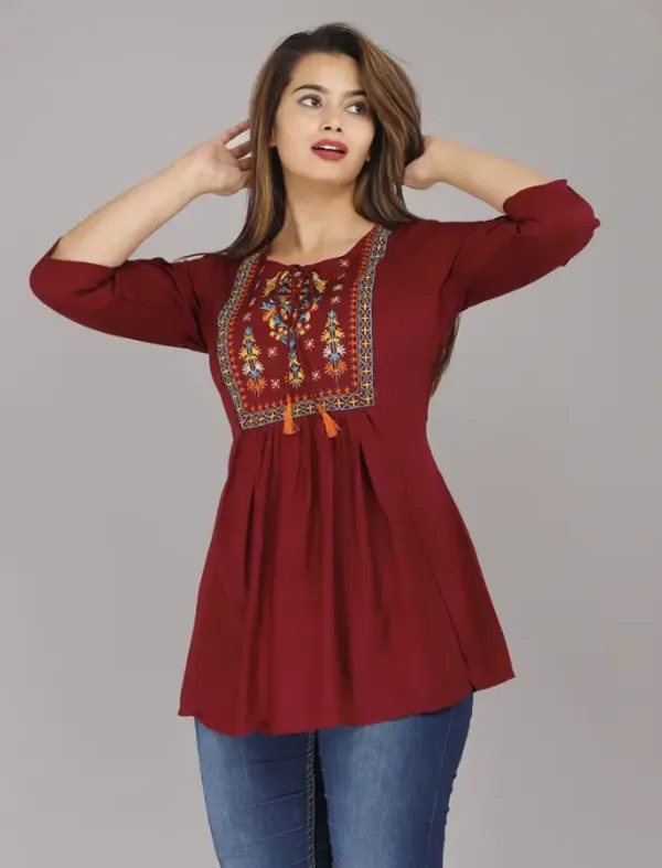 Maroon_Cotton_Premium_And_Elegant_Top_For_Women