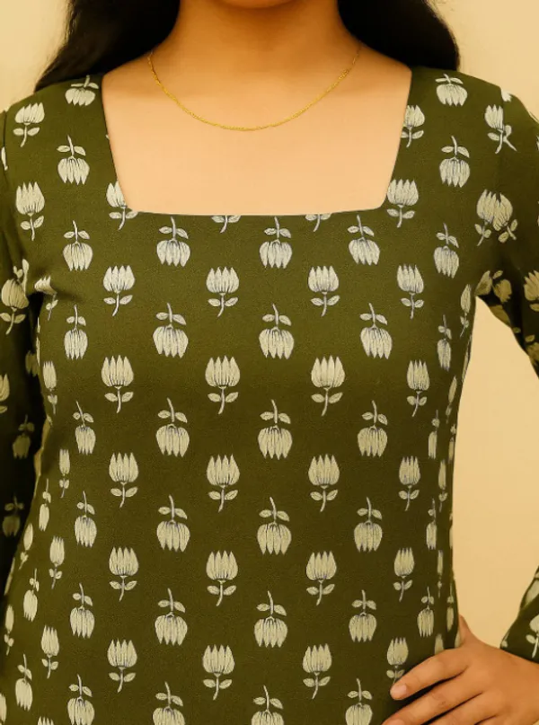 Green_Cotton_Premium_And_Elegant_Kurti_For_Women