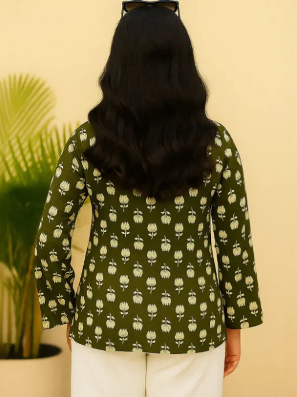 Green_Cotton_Premium_And_Elegant_Kurti_For_Women