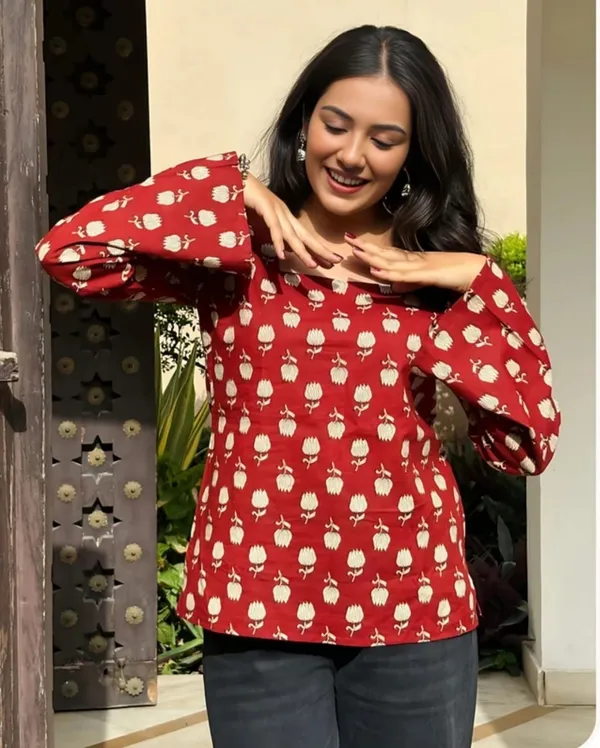 Red_Cotton_Premium_And_Elegant_Kurti_For_Women_Pack_Of_2