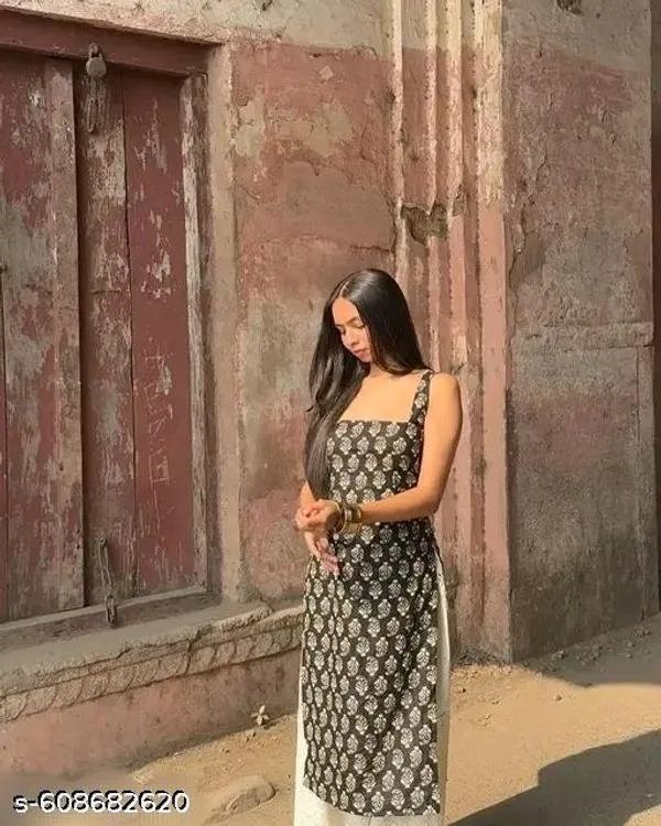 Brown_Cotton_Premium_And_Elegant_Kurta_For_Women