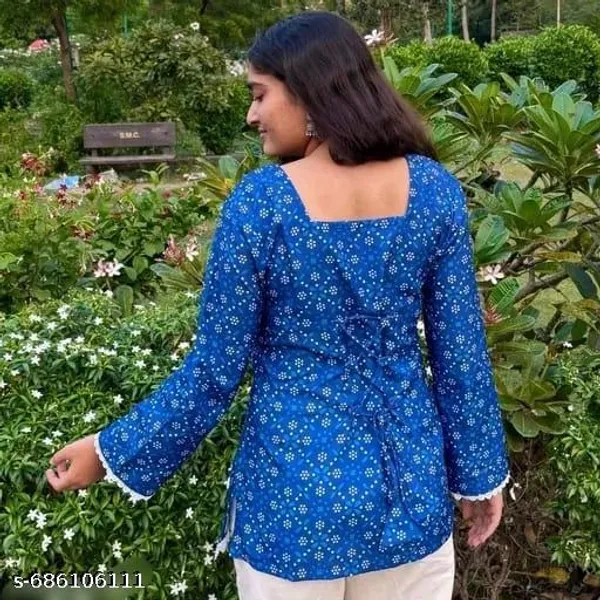 Blue_Cotton_Premium_And_Elegant_Kurti_For_Women