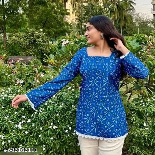 Blue_Cotton_Premium_And_Elegant_Kurti_For_Women