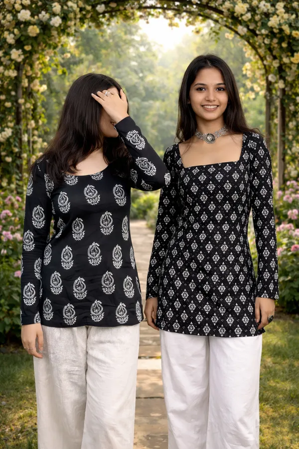 Black_Cotton_Premium_And_Elegant_Top_For_Women_Pack_Of_2