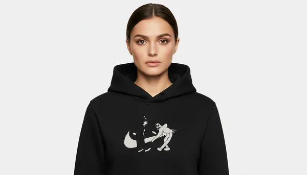 Black_Graphic_Print_Pullover_Hoodie_For_Unisex
