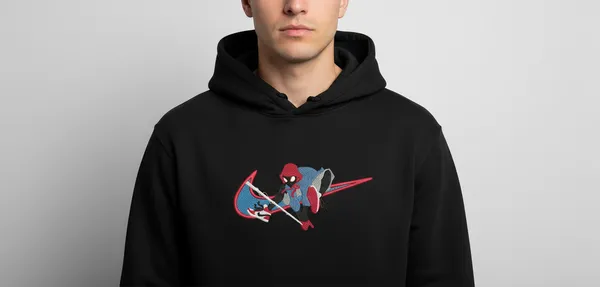 Black_Spiderman_Nike_Swoosh_Hoodie_For_Unisex