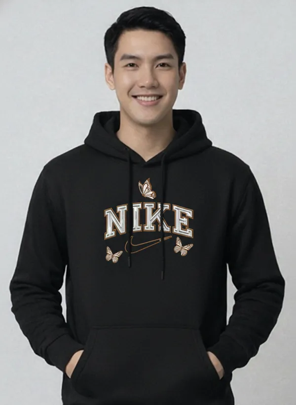 Black_Nike_Butterfly_Logo_Hoodie_For_Unisex