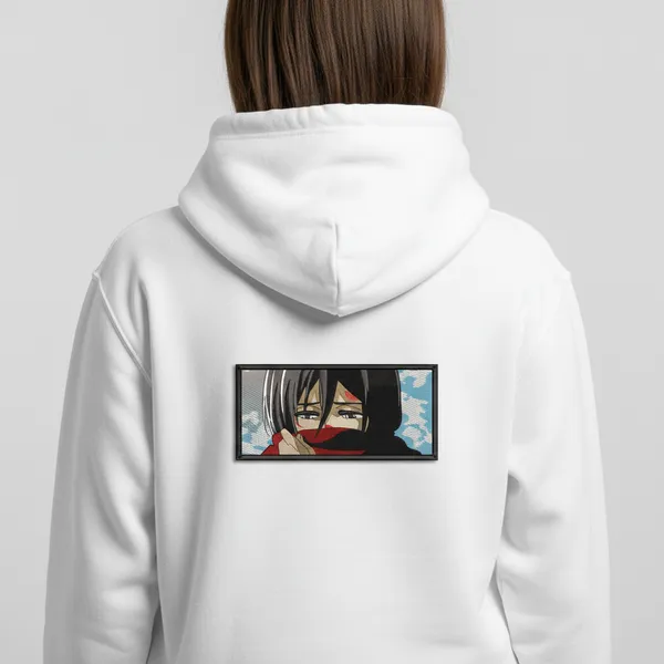 White_Anime_Character_Print_Hoodie_Casual_Sweatshirt_With_Hood_For_Unisex