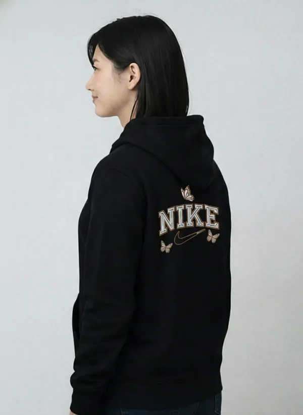 Black_Nike_Butterfly_Logo_Hoodie_For_Unisex