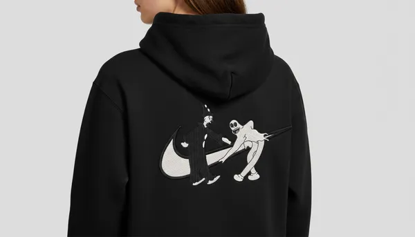 Black_Graphic_Print_Pullover_Hoodie_For_Unisex