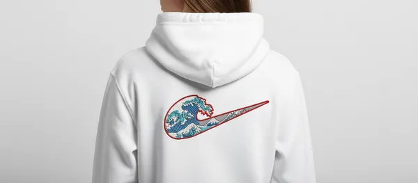 White_Nike_Swoosh_Japanese_Wave_Print_Hoodie_Pullover_Sweatshirt_For_Unisex