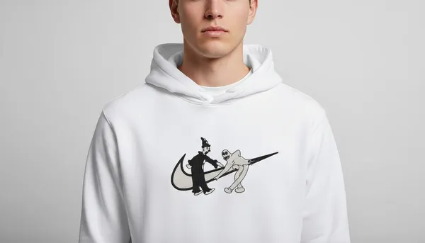 White_Tom_And_Jerry_Swoosh_Logo_Hoodie_For_Unisex