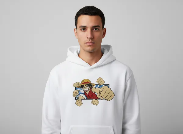 White_Anime_Character_Print_Hoodie_Streetwear_Sweatshirt_For_Unisex