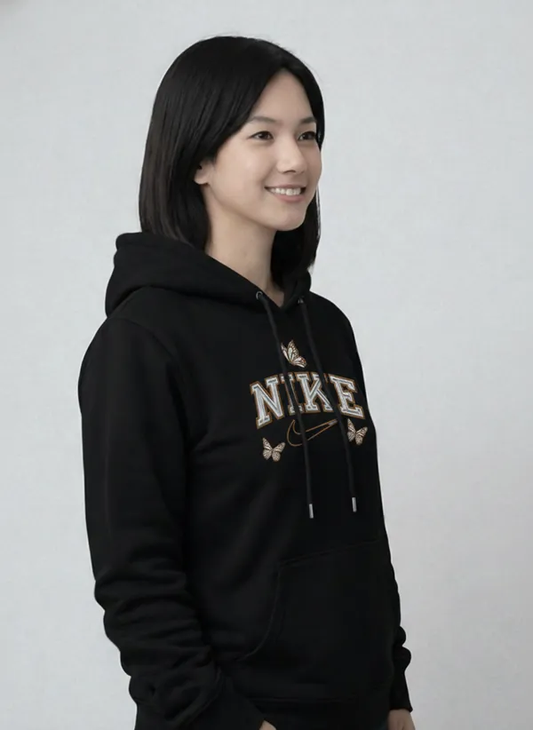Black_Nike_Butterfly_Logo_Hoodie_For_Unisex