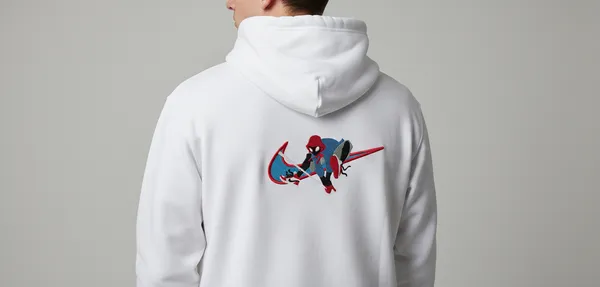 White_Spiderman_Nike_Swoosh_Hoodie_For_Unisex