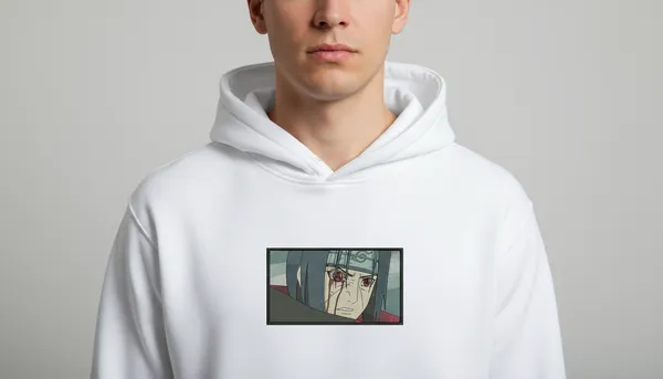 White_Anime_Graphic_Print_Hooded_Sweatshirt_Streetwear_Hoodie_For_Unisex