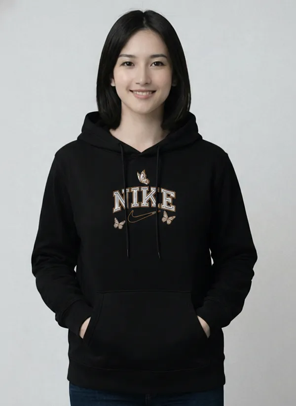 Black_Nike_Butterfly_Logo_Hoodie_For_Unisex