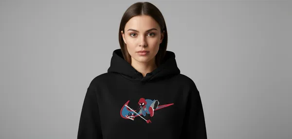 Black_Spiderman_Nike_Swoosh_Hoodie_For_Unisex
