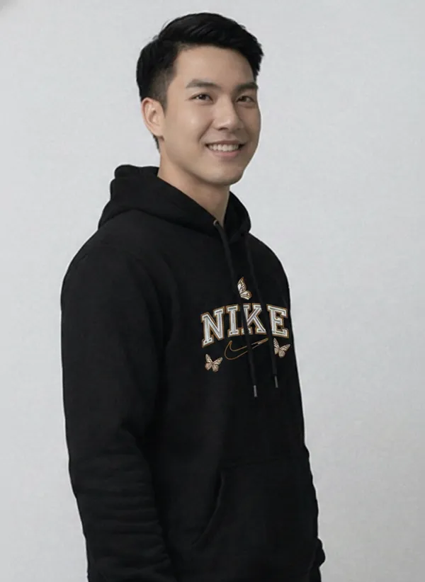 Black_Nike_Butterfly_Logo_Hoodie_For_Unisex