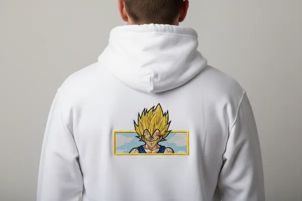 White_Dragon_Ball_Z_Super_Saiyan_Vegeta_Hoodie_For_Unisex
