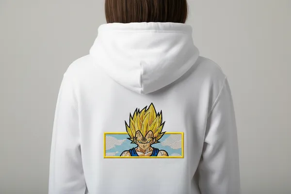 White_Dragon_Ball_Z_Super_Saiyan_Vegeta_Hoodie_For_Unisex