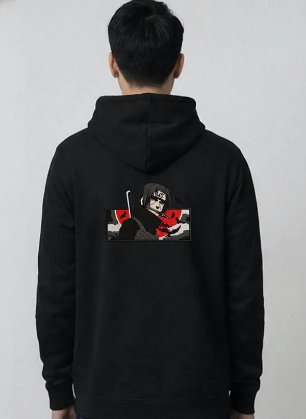 Black_Itachi_Uchiha_Anime_Graphic_Print_Hoodie_For_Unisex