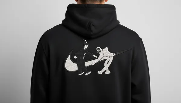 Black_Graphic_Print_Pullover_Hoodie_For_Unisex
