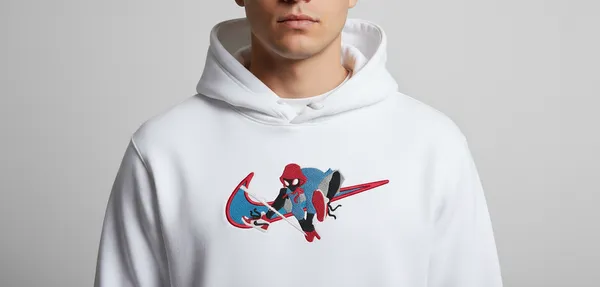 White_Spiderman_Nike_Swoosh_Hoodie_For_Unisex