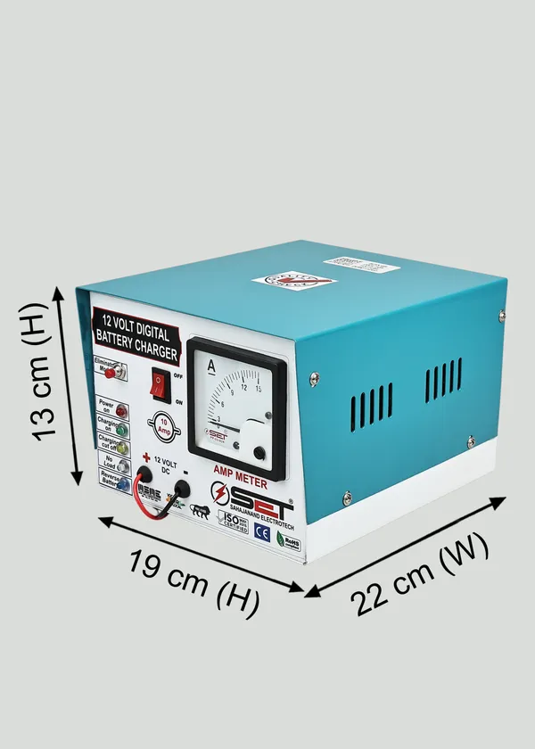 Set_12_Volt_10_Amp_Digital_Battery_Charger_(Autocut)_For_Charging_4_Ah_To_150_Ah_Battery_For_Two_Wheeler_,Car,_Tractor,__Zatka_Machine_Battery