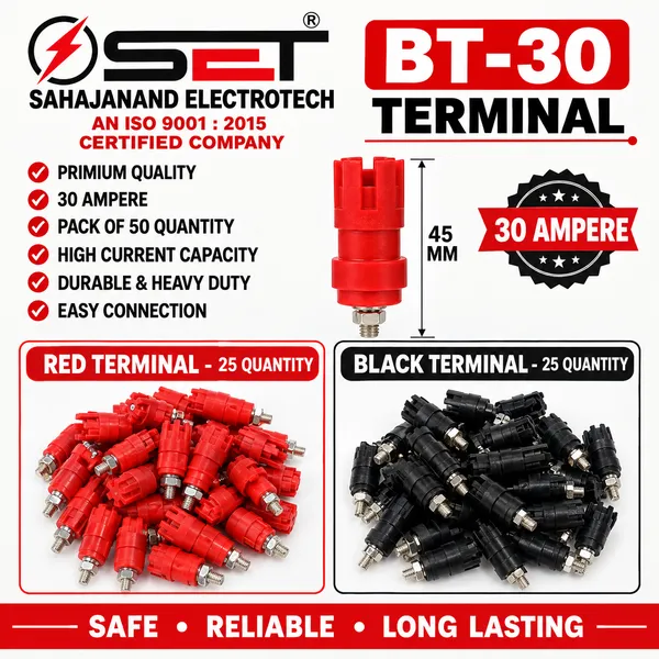 SET_BT-30_Terminal_–_30_Ampere_Premium_Quality_Electrical_Terminal_|_Pack_of_50