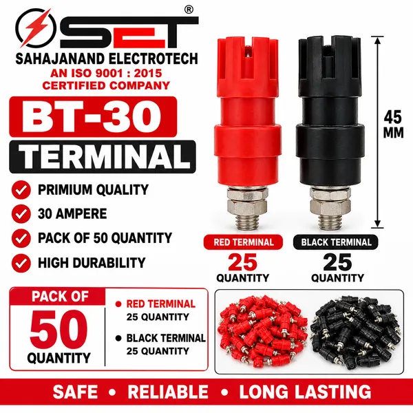 SET_BT-30_Terminal_–_30_Ampere_Premium_Quality_Electrical_Terminal_|_Pack_of_50