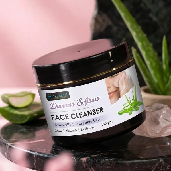 Best_Ayurvedic_Face_Cleanser_For_Oily_And_Dry_Skin_Ojas_Earth_Diamond_Soft_Aura_Face_Cleanser