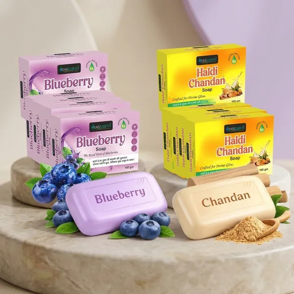 Ojas_Earth_Blueberry_And_Haldi_Chandan_Soap_Pack_Of_10