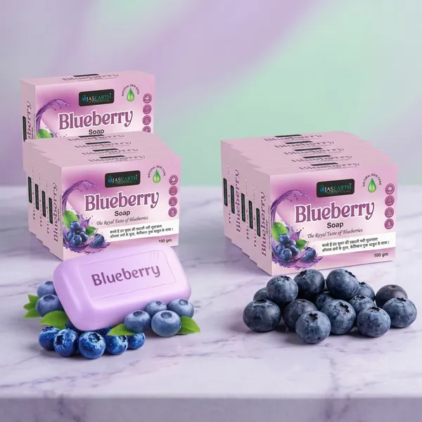 Ojas_Earth_Blueberry_And_Aloevera_Soap_Pack_Of_10