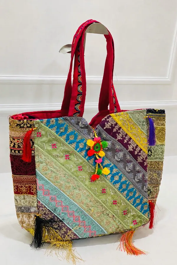 Multicolour_Patchwork_Tote_Bag_For_Women