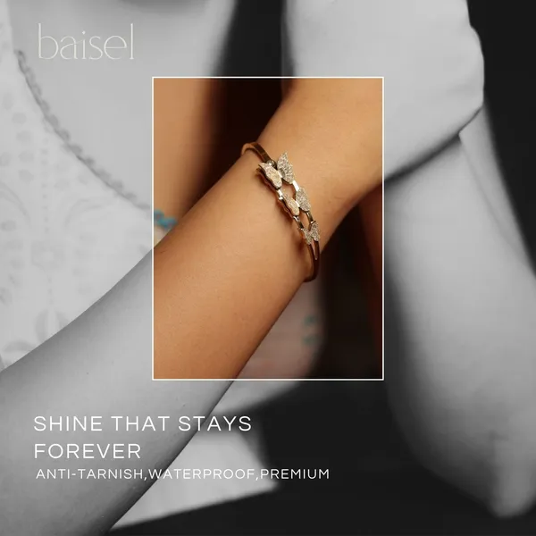 Golden_Stainless_Steel_Butterfly_Cuff_Bracelet_For_Women