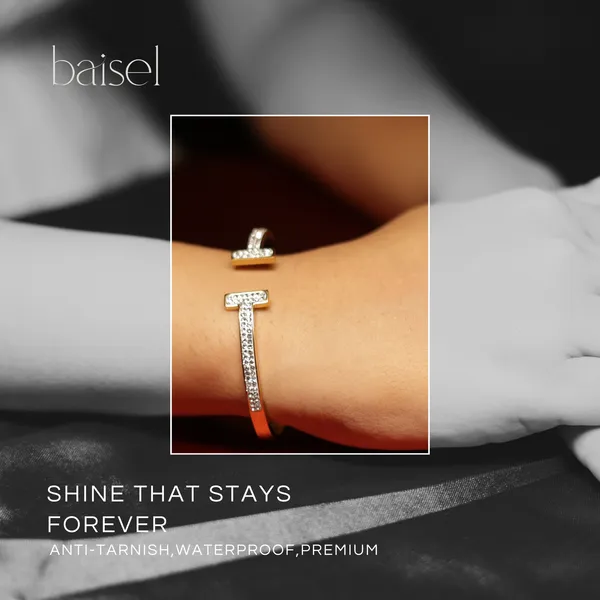 Golden_Stainless_Steel_Timeless_T-Cuff_Sparkle_Bracelet_For_Women