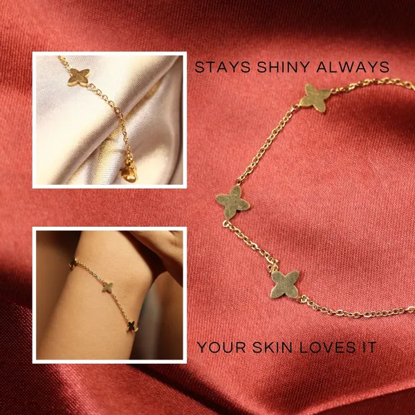 Golden_Stainless_Steel_Charm_Flight_Chain_Bracelet_For_Women