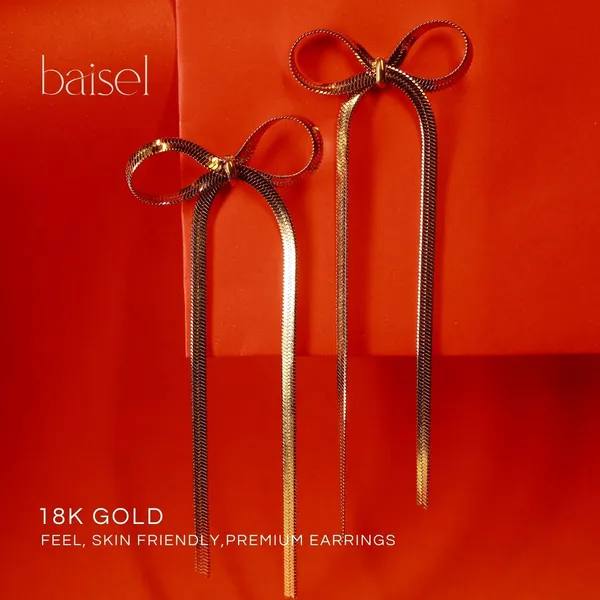 Golden_Stainless_Steel_Golden_Bow_Drop_Earrings_For_Women