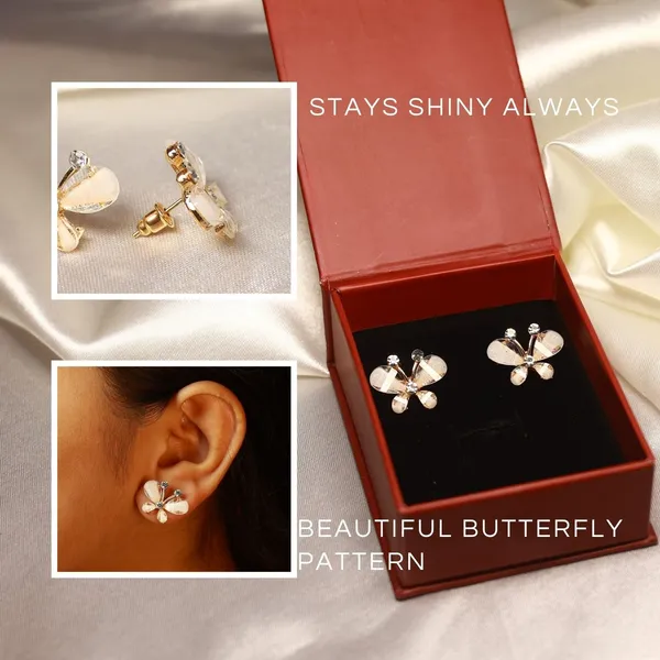 Golden_Stainless_Steel_Blossom_Wings_Stud_Earrings_For_Women